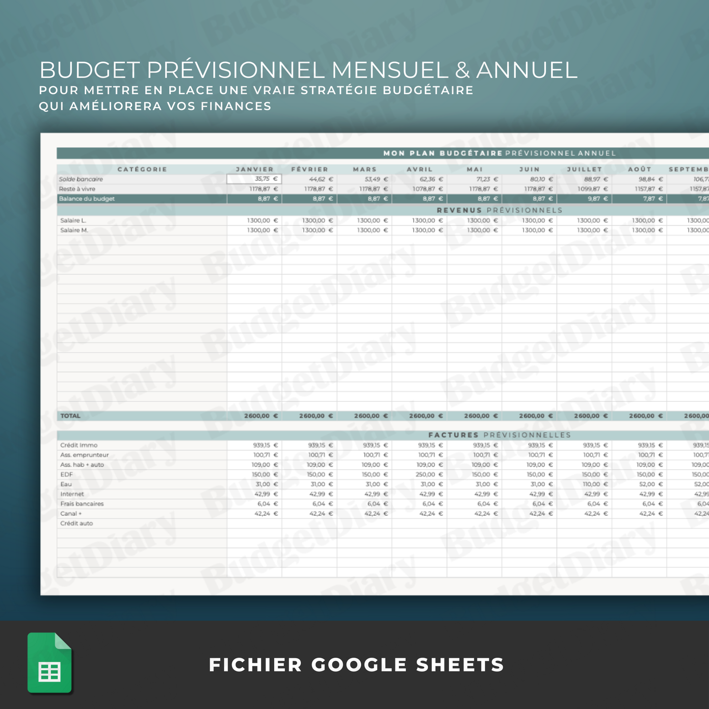 The Budget Planner (Google Sheets)