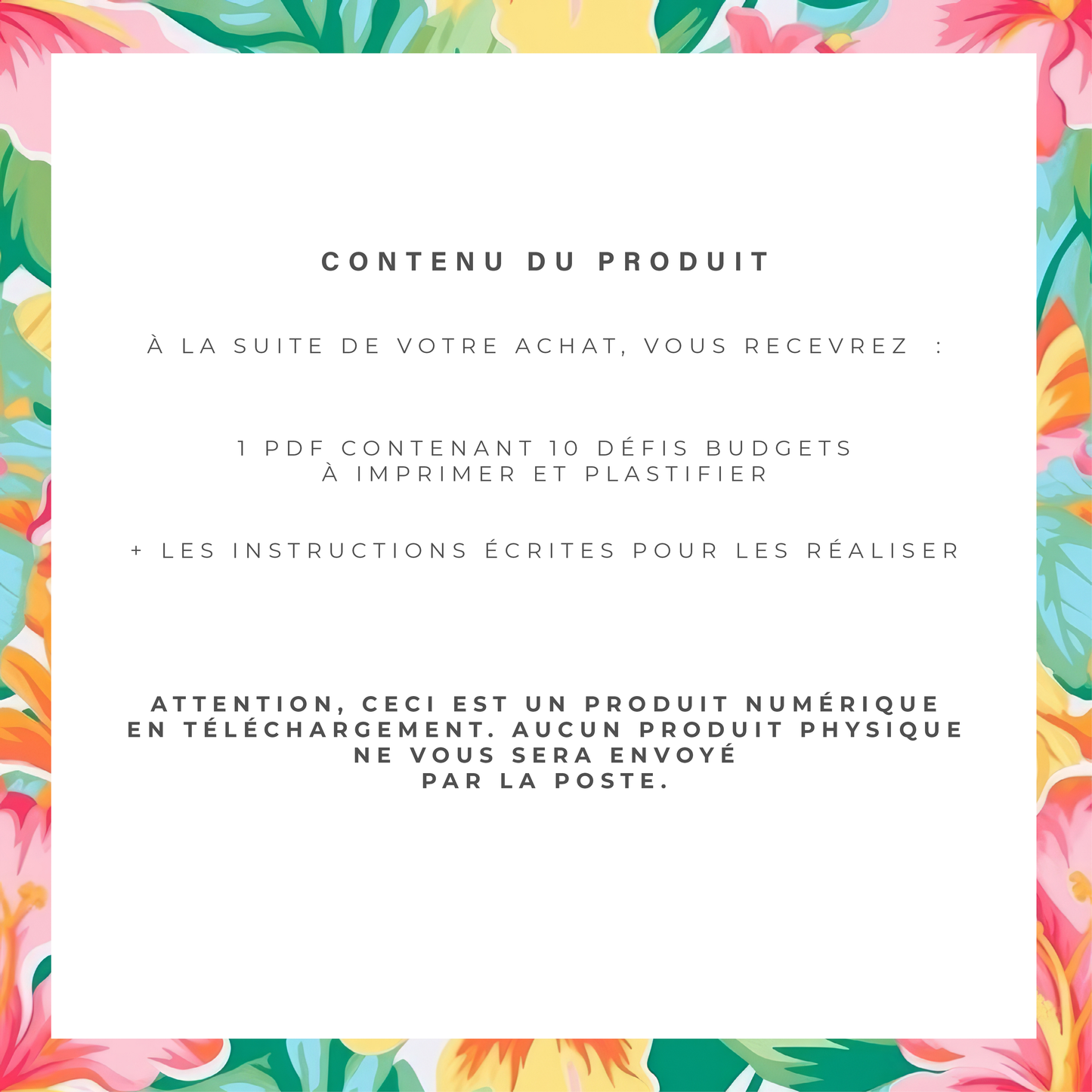 10 Défis Budget - Tropical (digital)