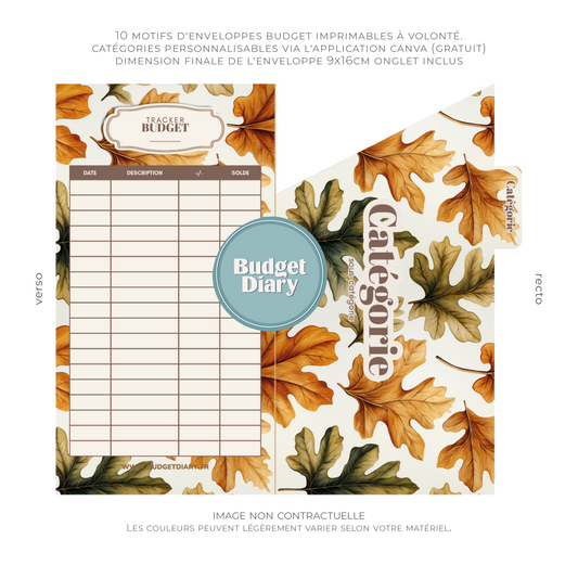 Enveloppe budget portefeuille - Cozy Vibes (digital)