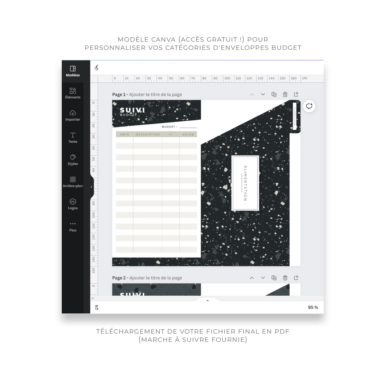 Enveloppe budget portefeuille - Cozy Vibes (digital)