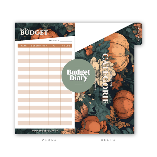 Enveloppe budget portefeuille - Pum'kin (digital)