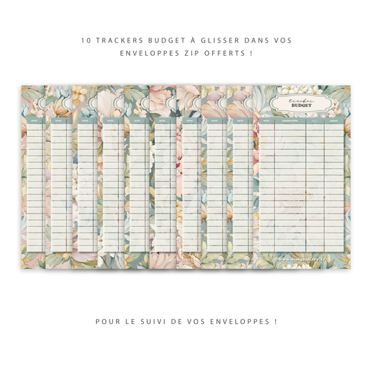 Kit pour enveloppe zip A5/A6 - Blossom (digital)