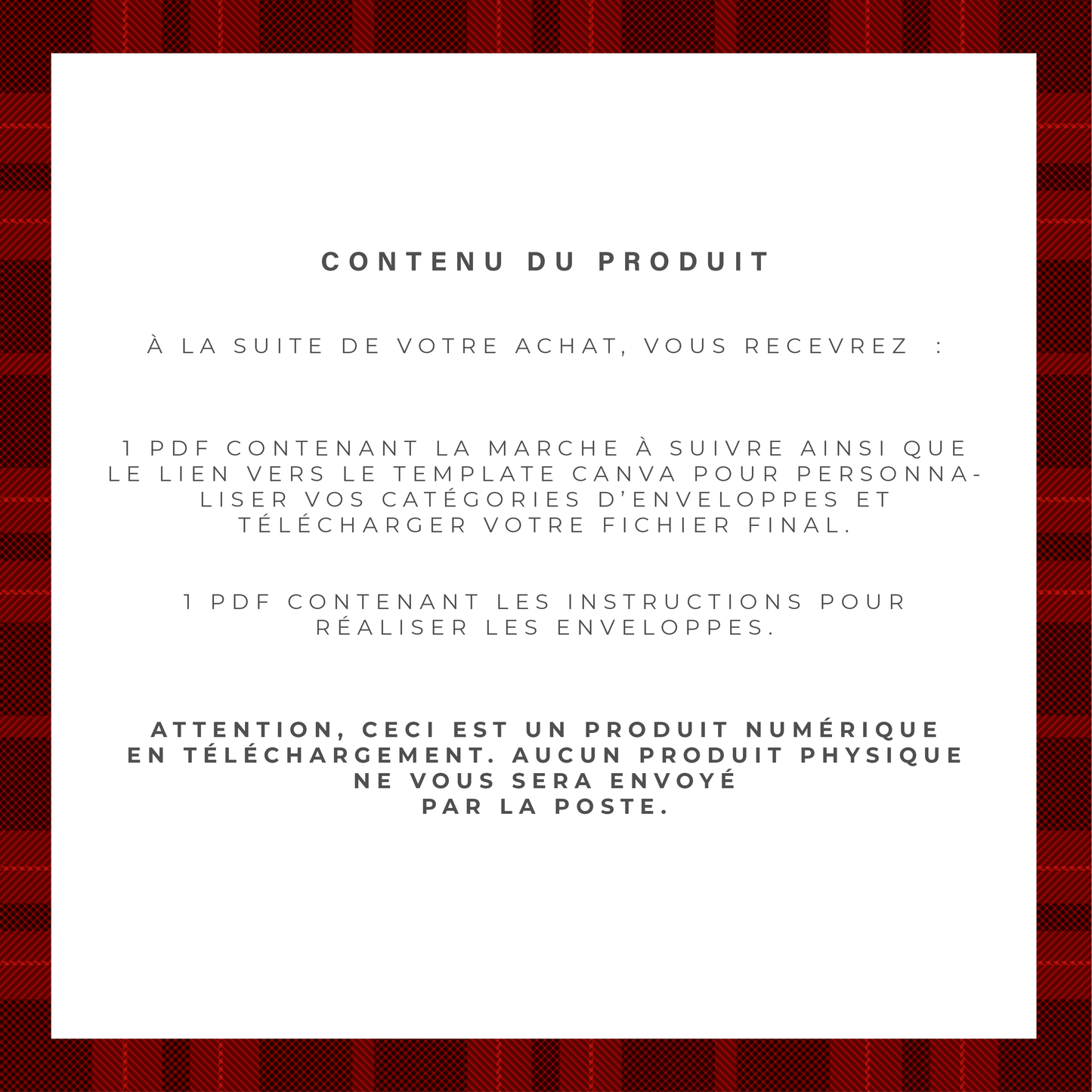 Kit pour enveloppe zip A5/A6 - Noël (digital)