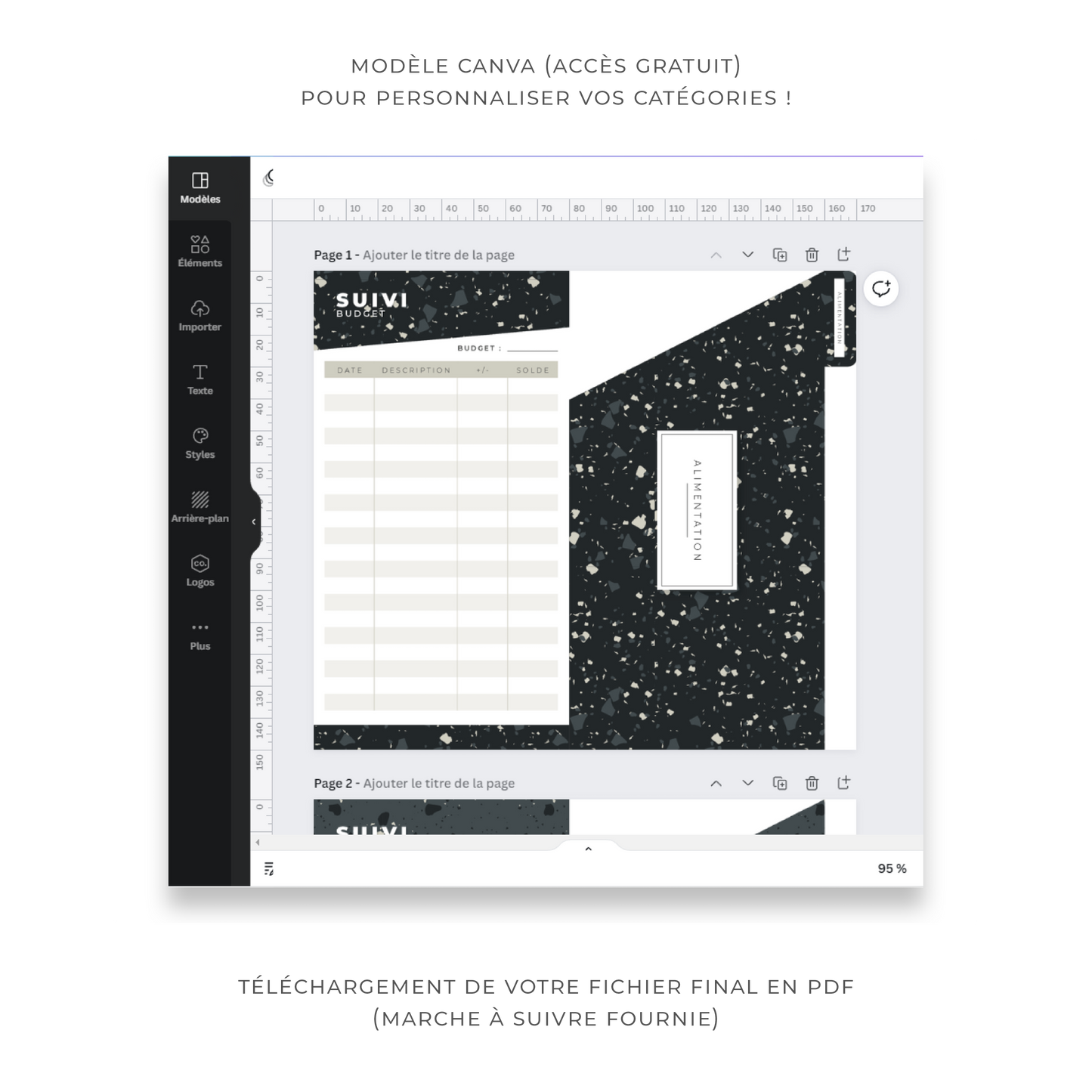 Pack économique enveloppes budget A5/A6 - Cozy Vibes (digital)