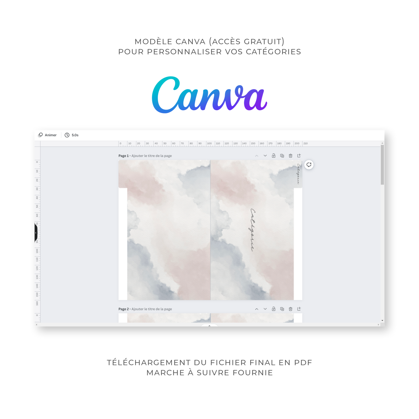 Intercalaires pour classeur A5/A6 - Cozy Vibes (Digital)