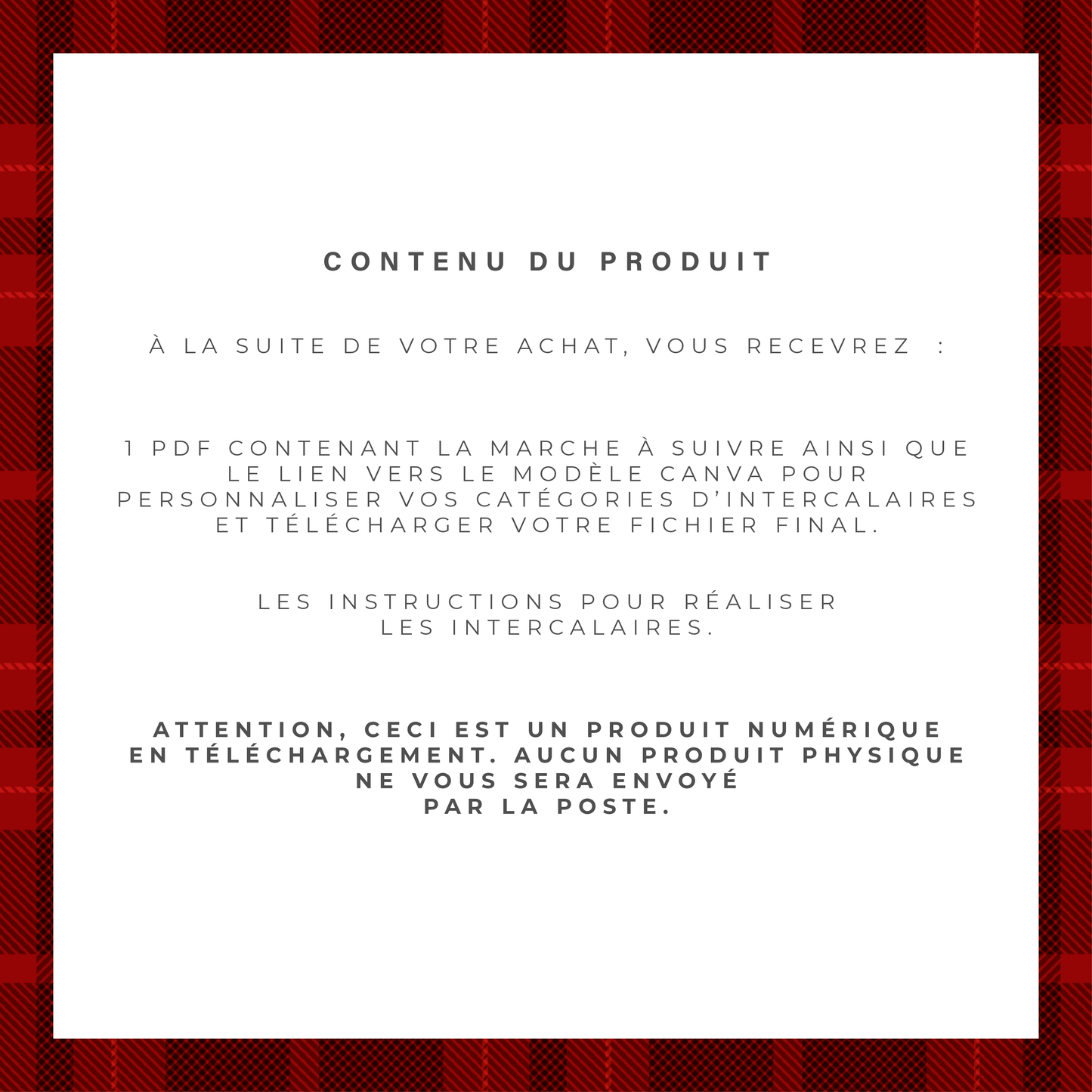 Intercalaires pour classeur A5/A6 - Noël (Digital)