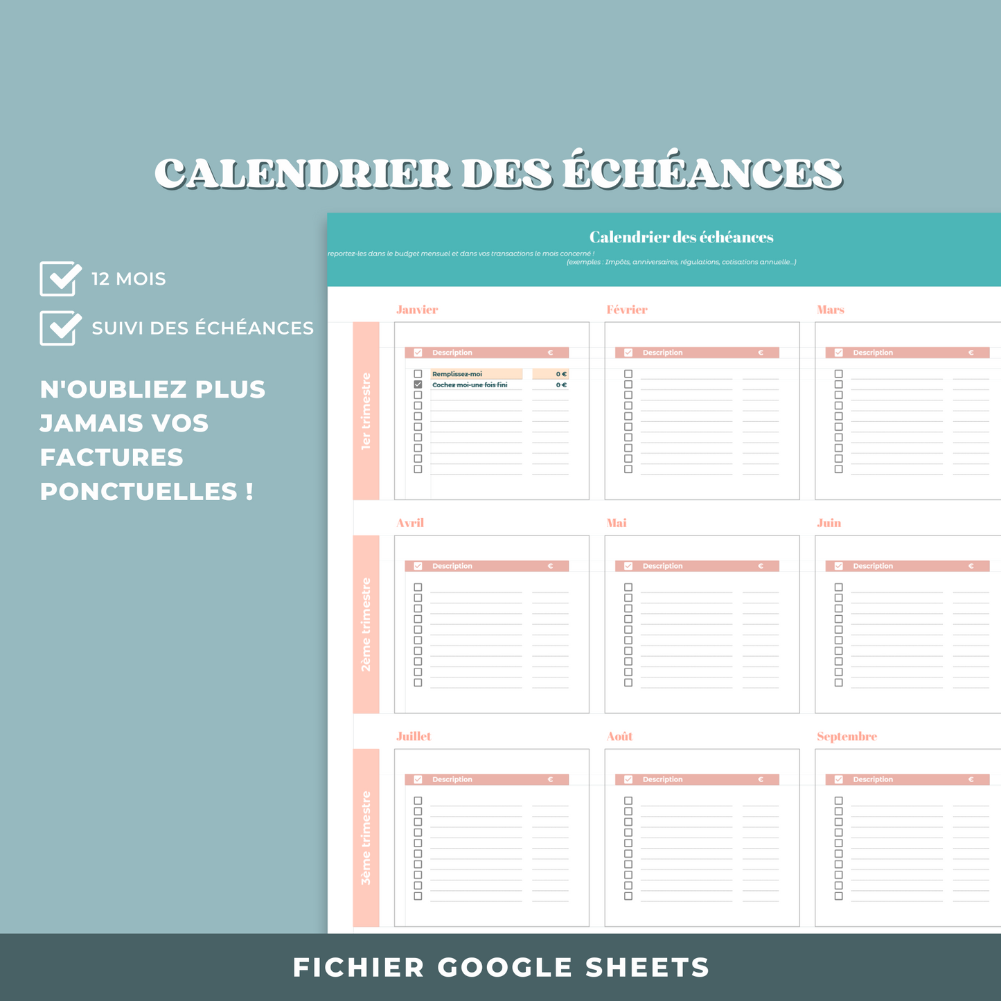 Budget Planner Digital (Google Sheet)