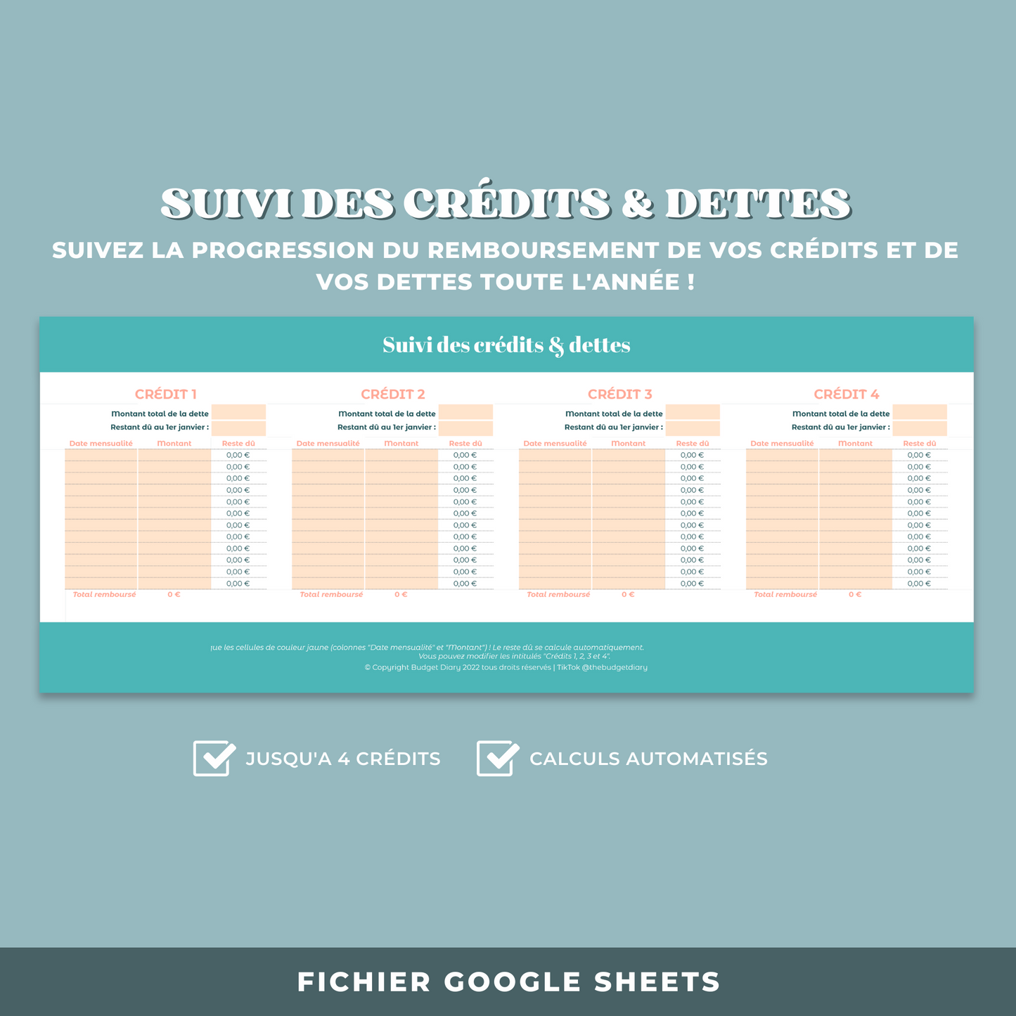 Budget Planner Digital (Google Sheet)