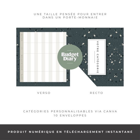 Enveloppe budget porte monnaie - Terrazzo (digital)