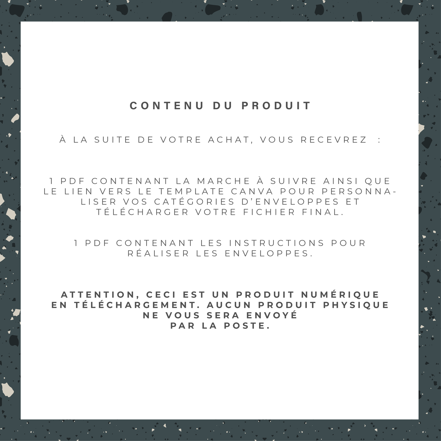 Kit pour enveloppe zip A6 - Terrazzo (digital)