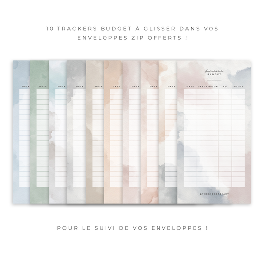 Kit pour enveloppe zip A6 - Waterdrop (digital)