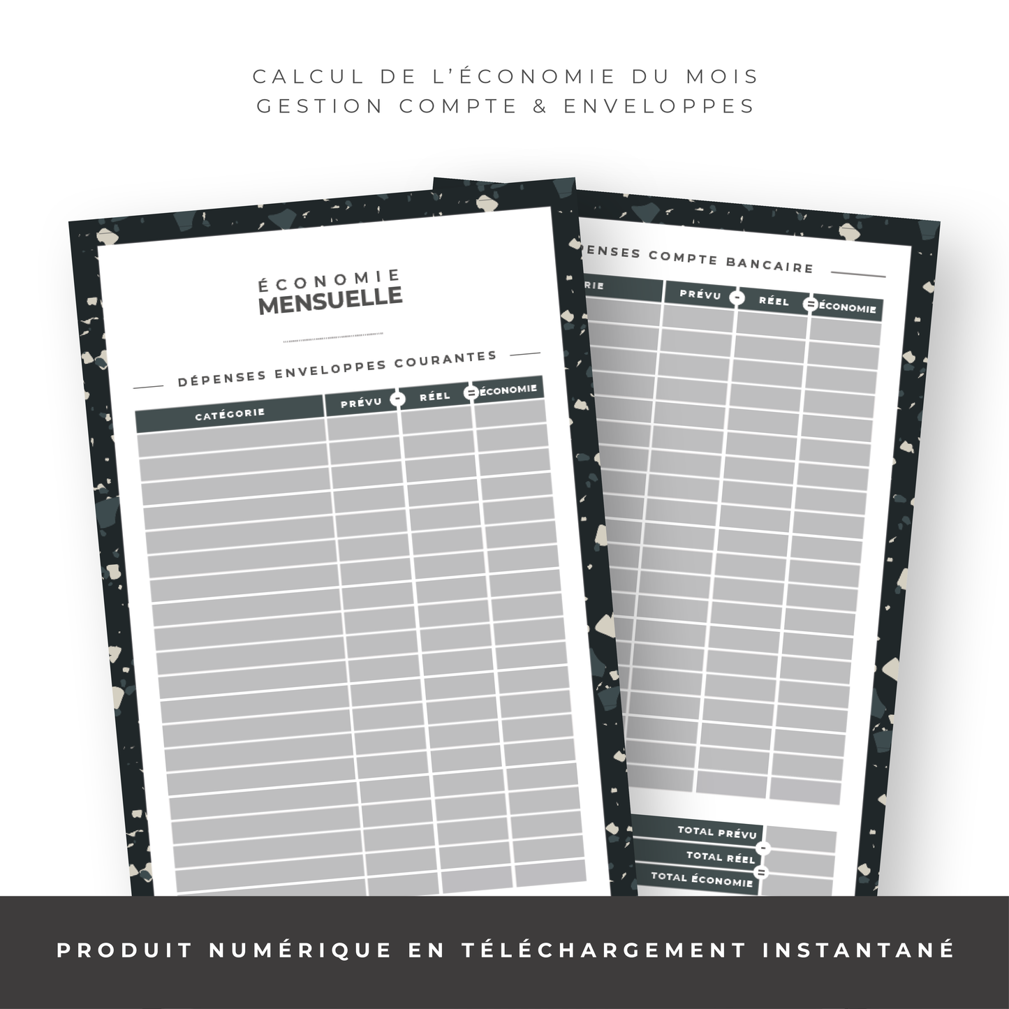 Kit Budget Planner Mini A6 - Terrazzo (digital)