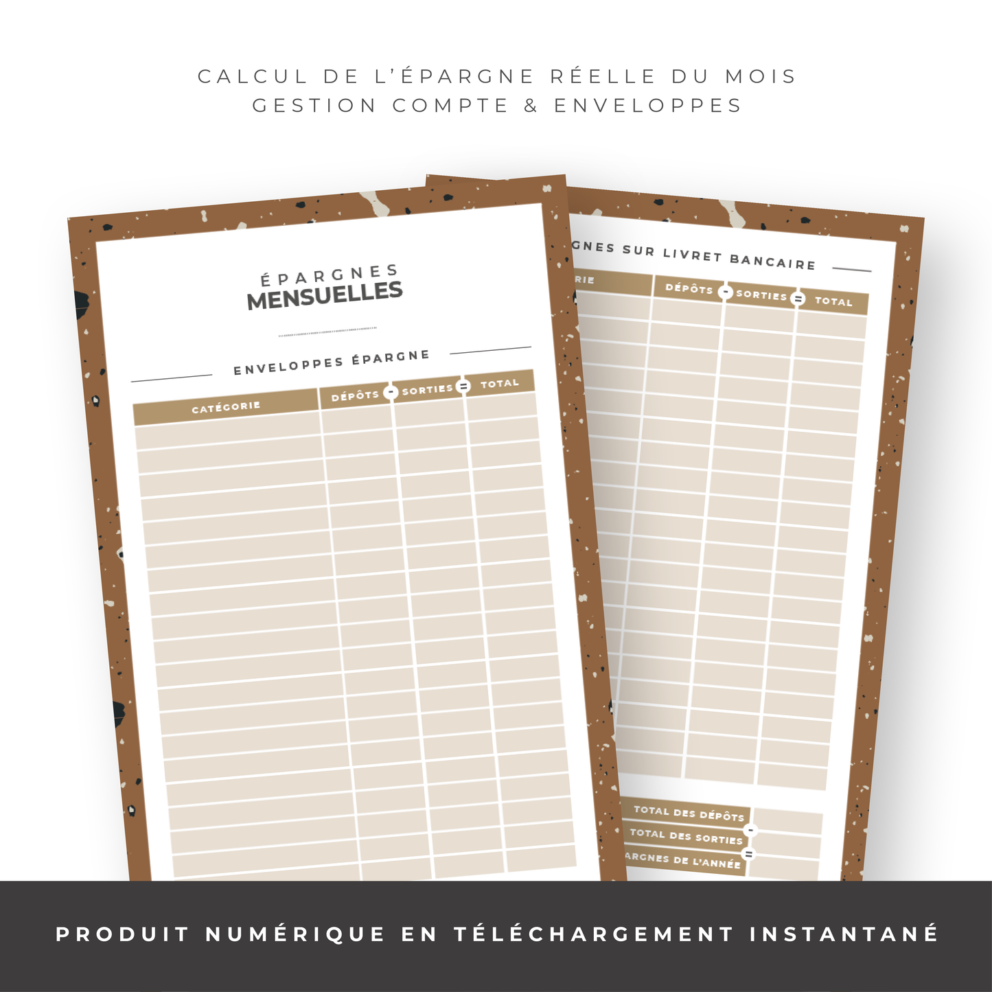 Kit Budget Planner Mini A6 - Terrazzo (digital)