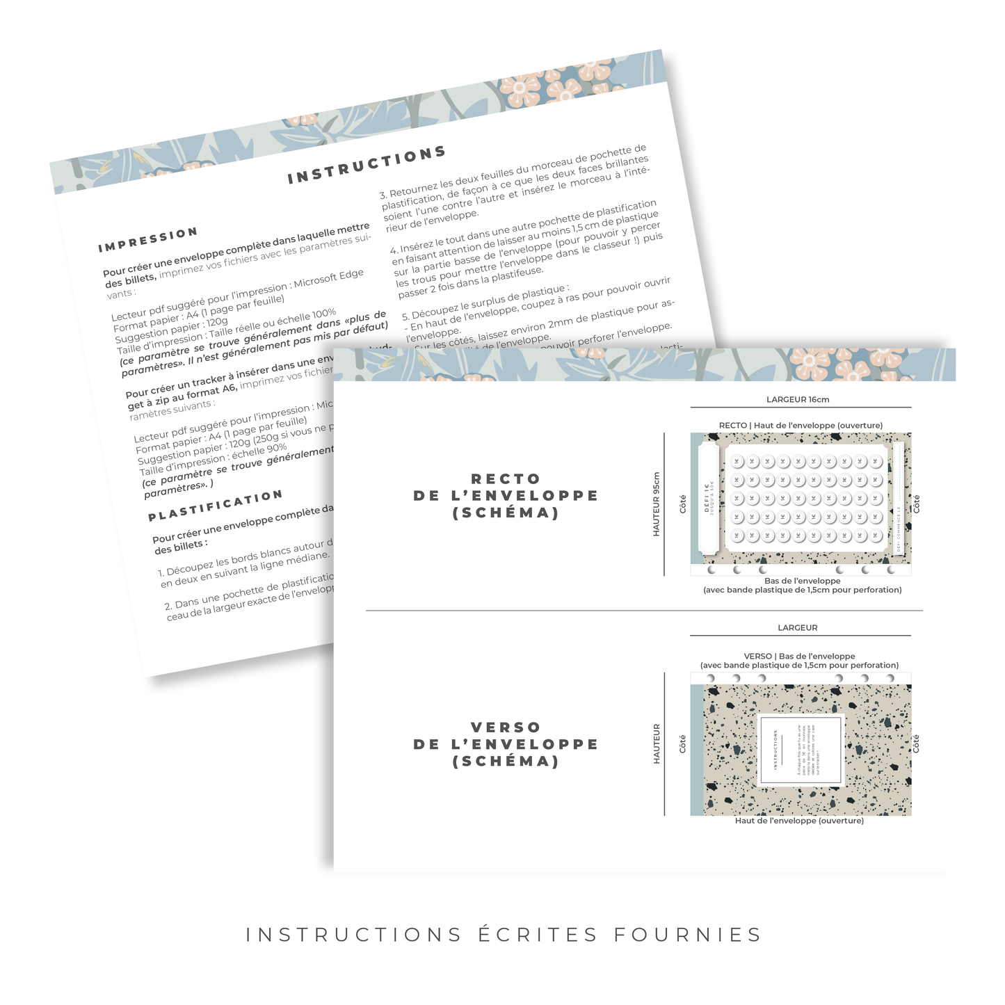 Kit Budget Planner Mini A6 - Floral (digital)