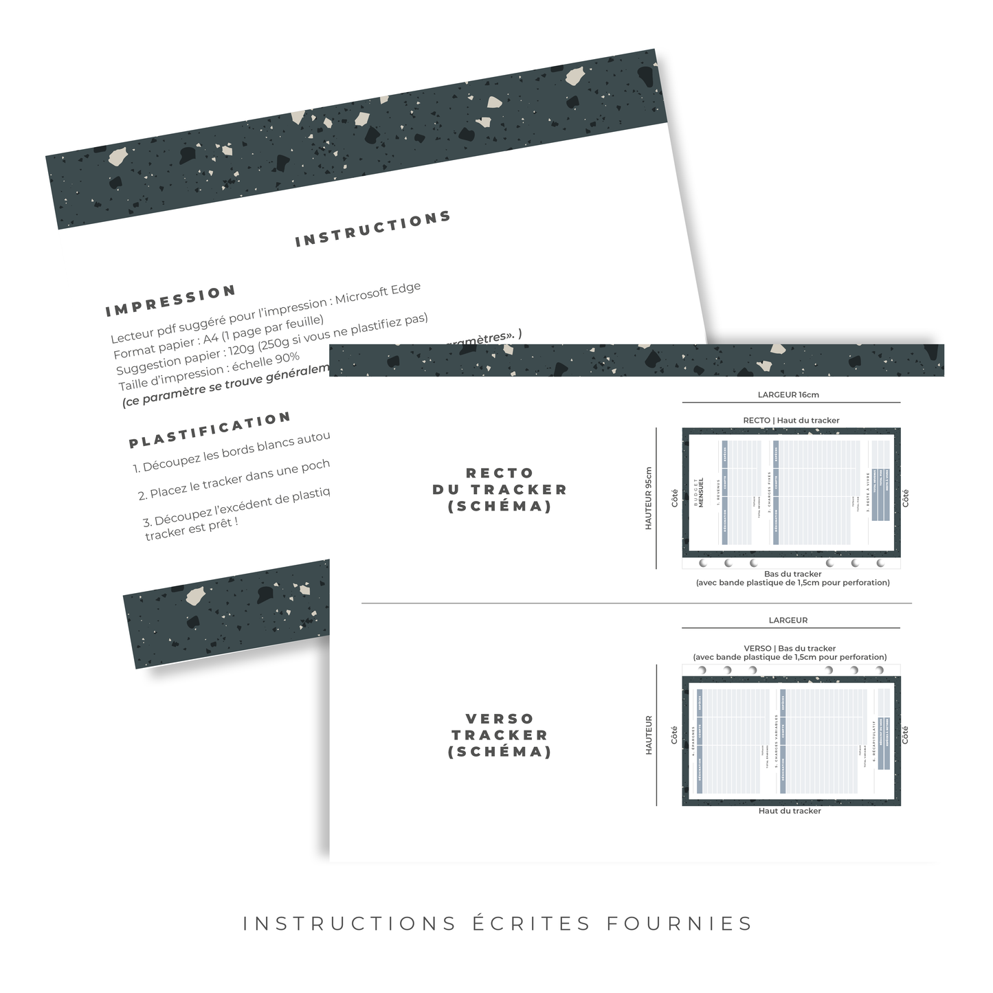 Kit Budget Planner Mini A6 - Terrazzo (digital)