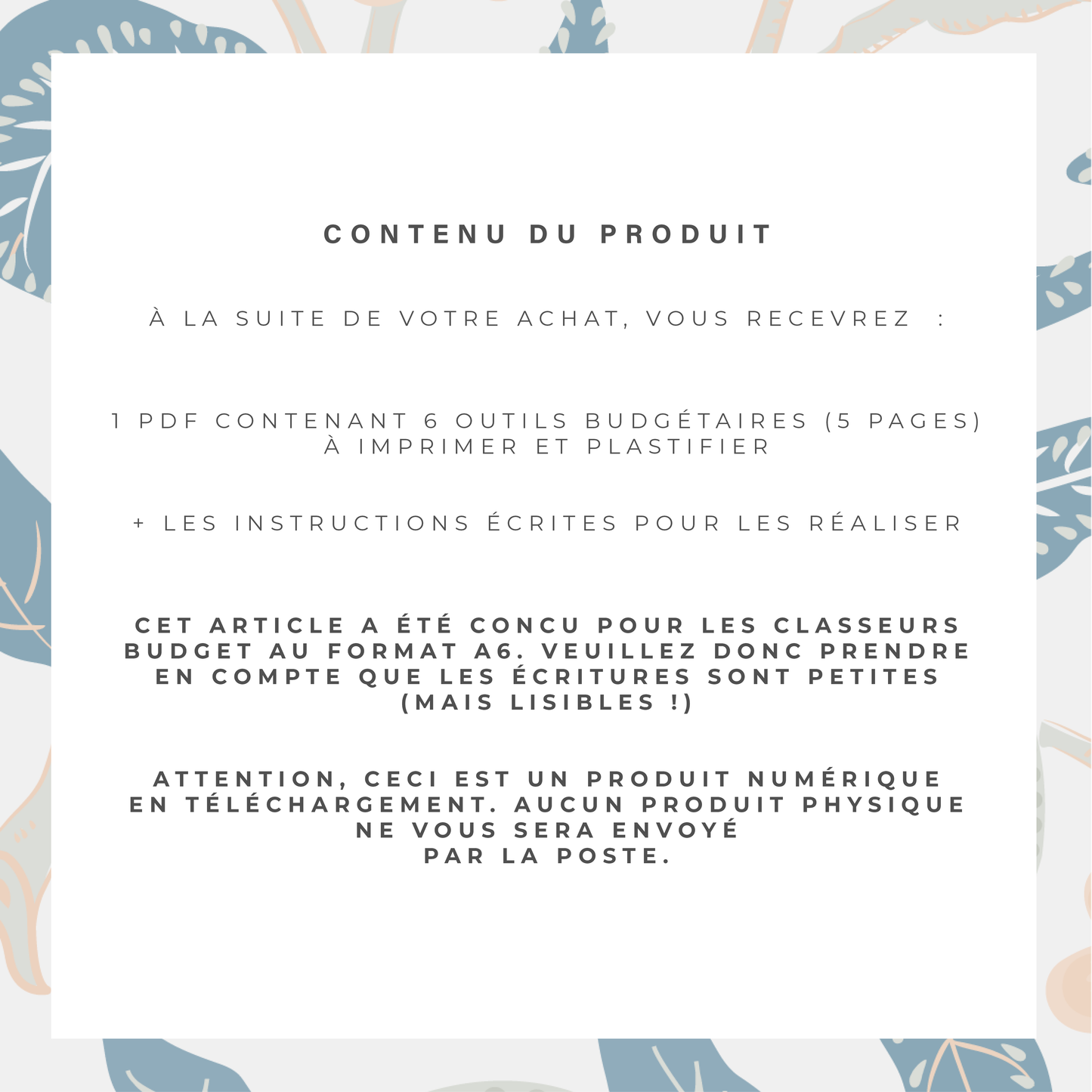 Kit Budget Planner Mini A6 - Floral (digital)