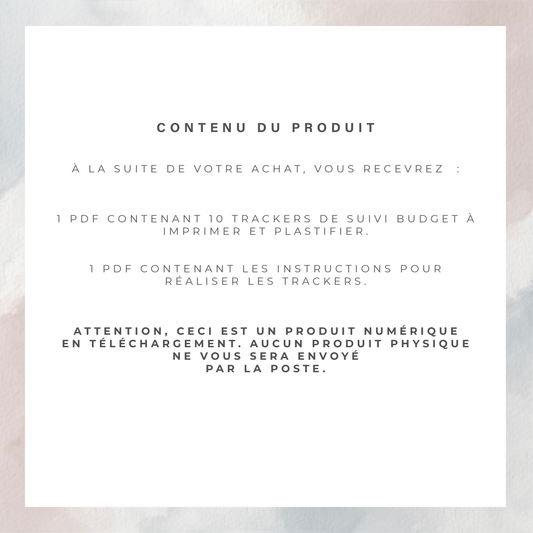 Trackers enveloppes zip A6 - Waterdrop (digital)