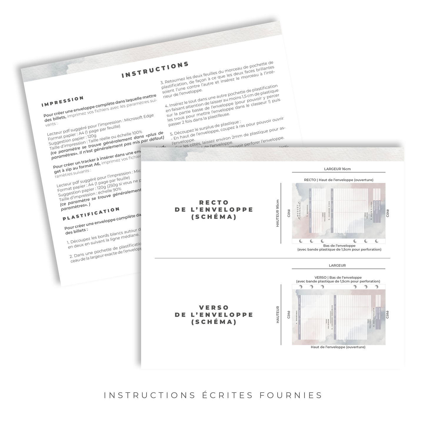 Kit Budget Planner Mini A6 - Waterdrop (digital)