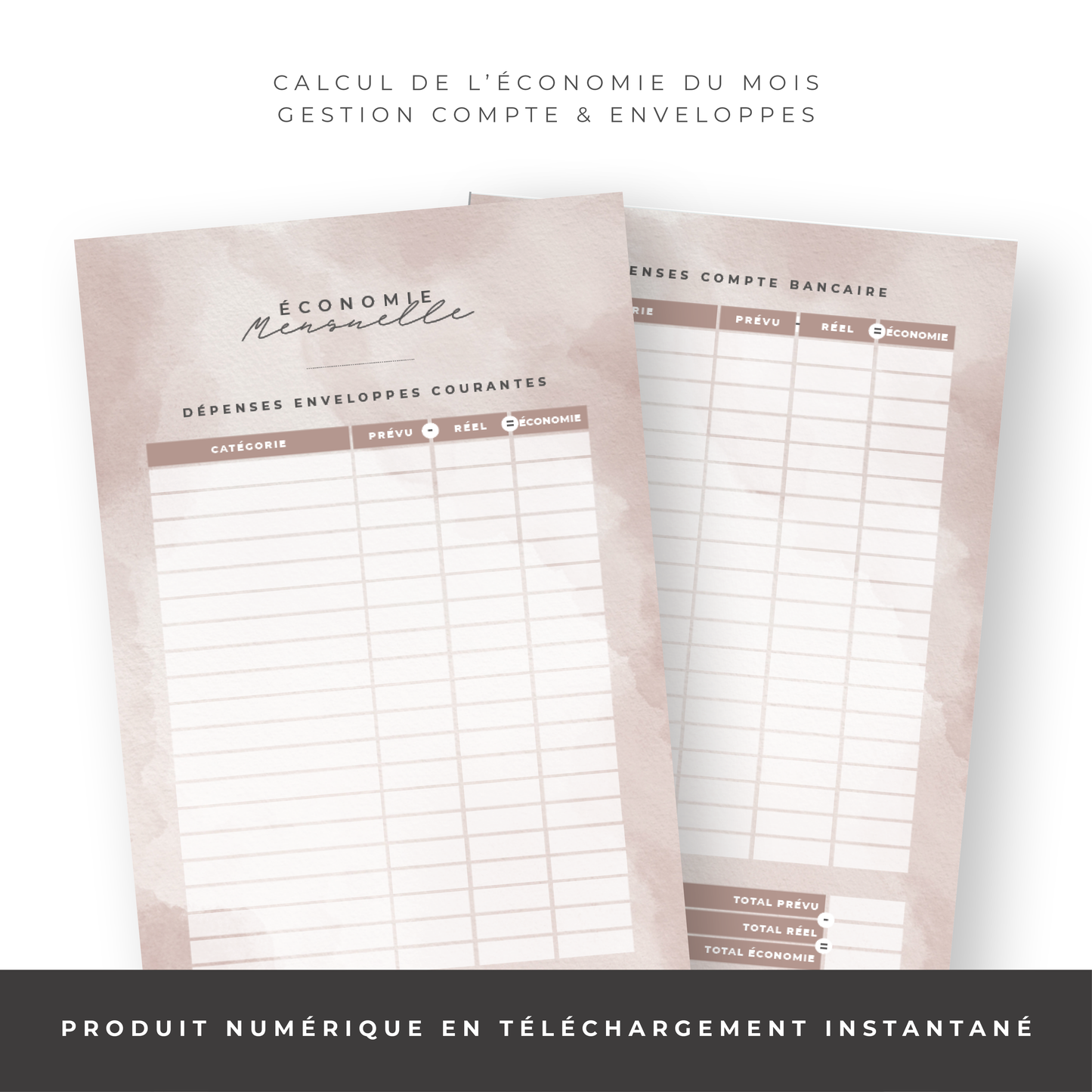 Kit Budget Planner Mini A6 - Waterdrop (digital)