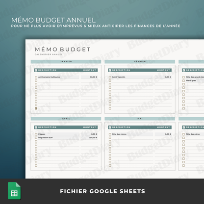 The Budget Planner (Google Sheets)