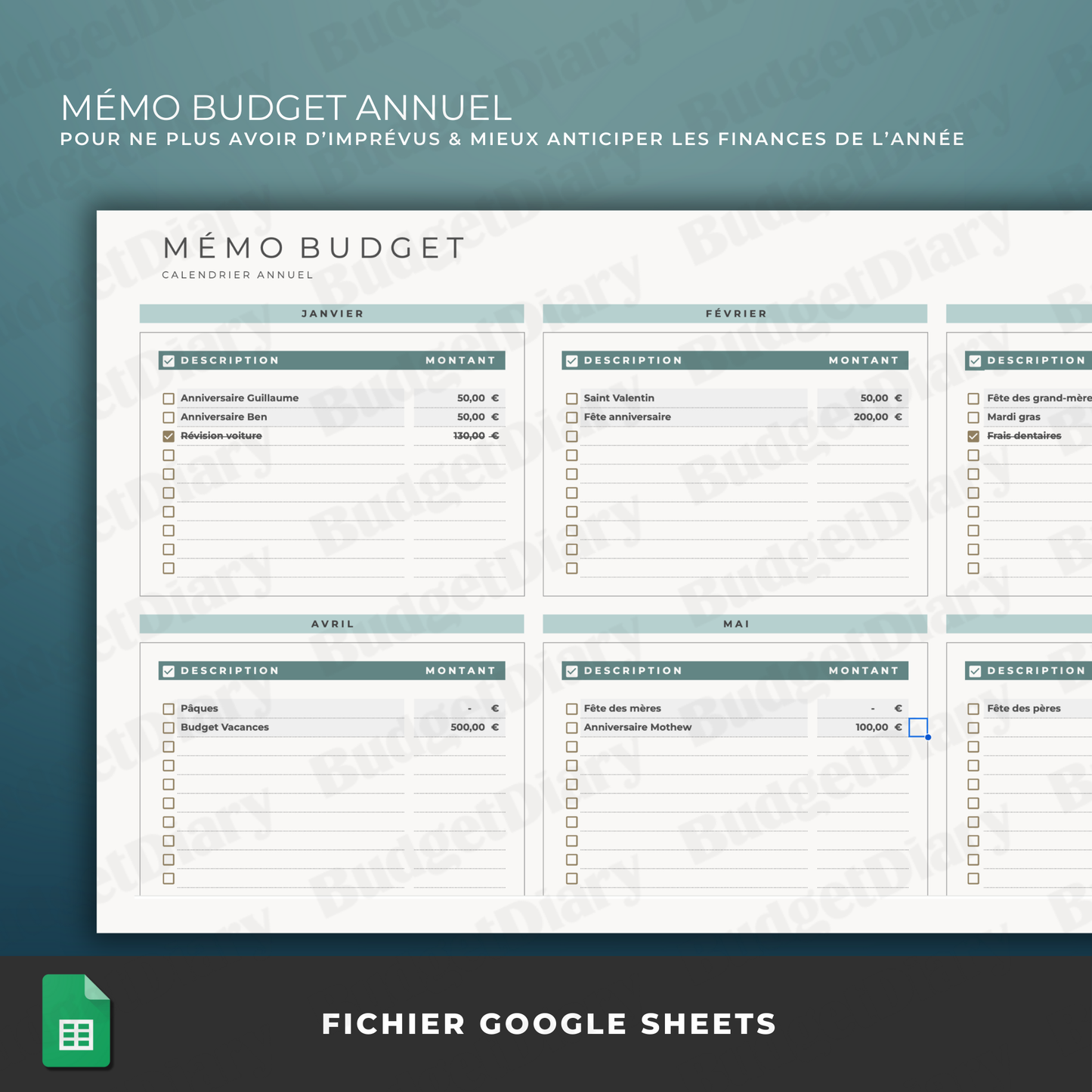 The Budget Planner 2026 (Google Sheets)