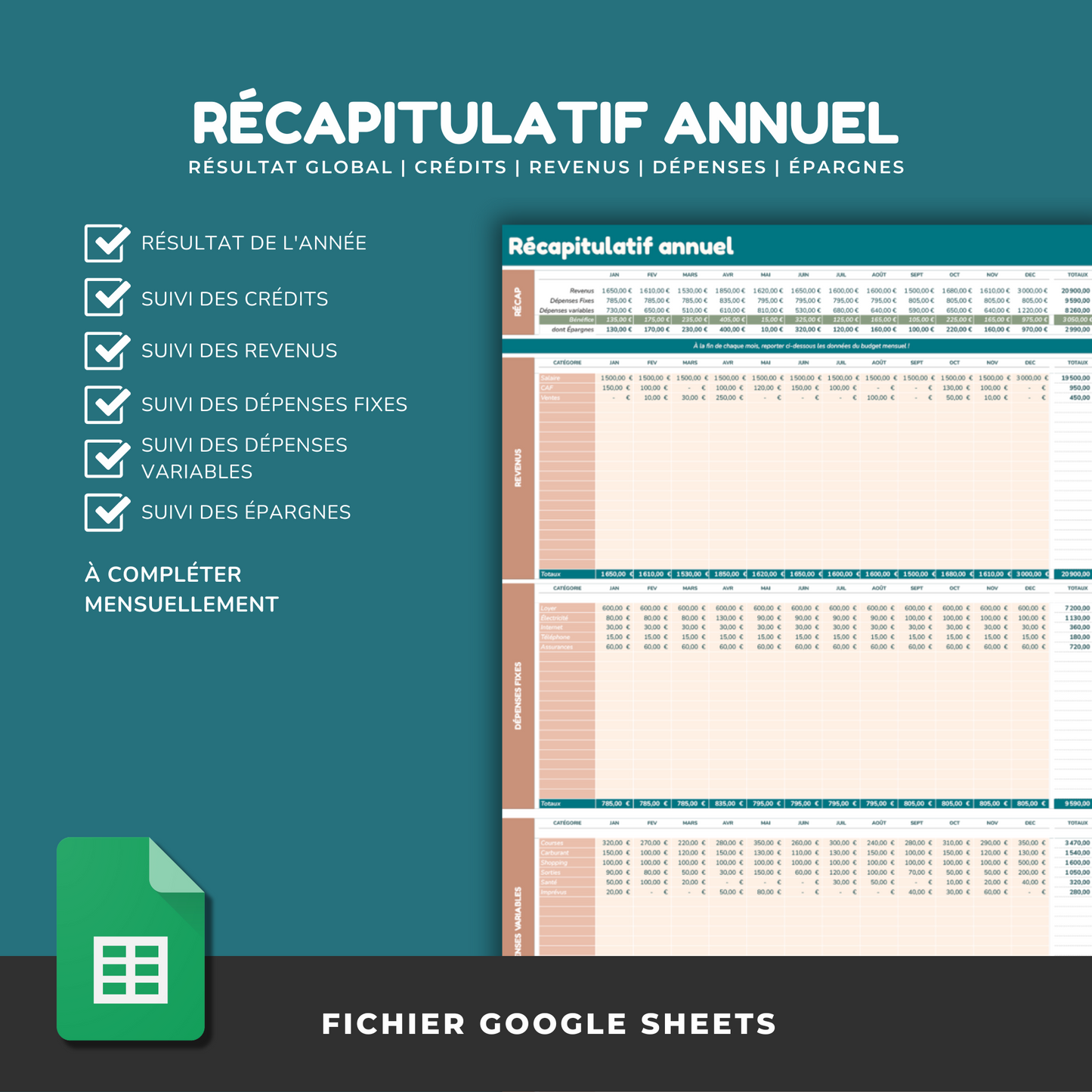 Budget Planner Ultime (Google Sheet)