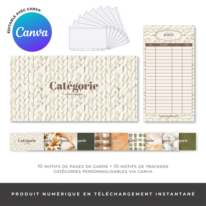 Kit pour enveloppe zip A5/A6 - Cozy Vibes (digital)
