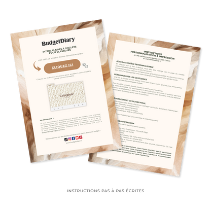 Pack économique enveloppes budget A5/A6 - Cozy Vibes (digital)