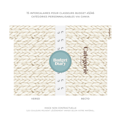 Intercalaires pour classeur A5/A6 - Cozy Vibes (Digital)