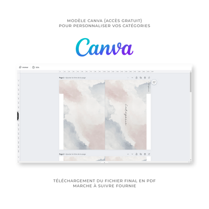 Intercalaires pour classeur A5/A6 - Cozy Vibes (Digital)