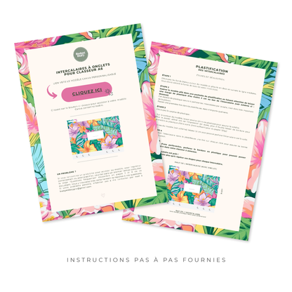 Intercalaires pour classeur A5/A6 - Tropical (Digital)