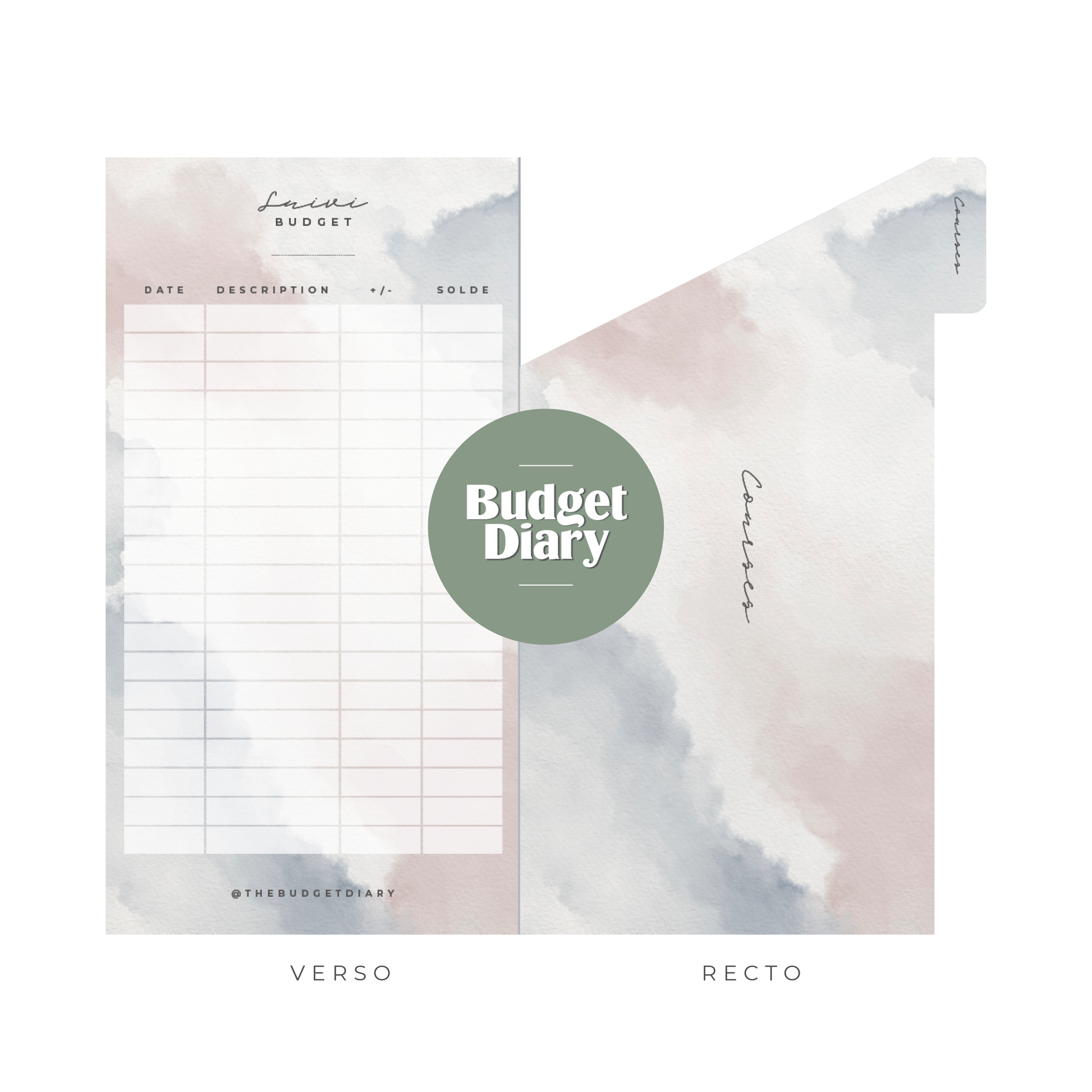 Enveloppe budget porte monnaie - Floral (digital) – Budget Diary