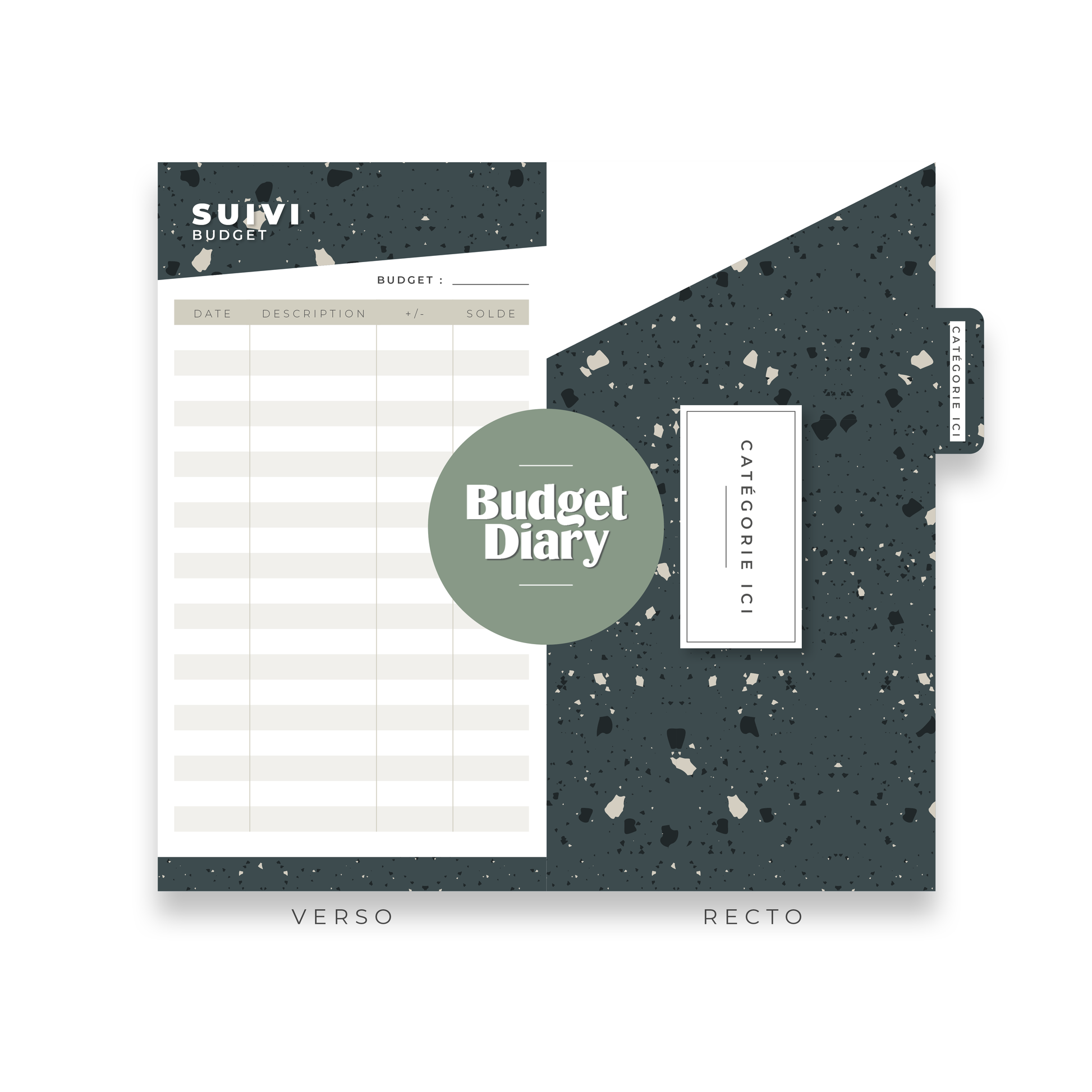 Enveloppe budget portefeuille - Terrazzo (digital) – Budget Diary