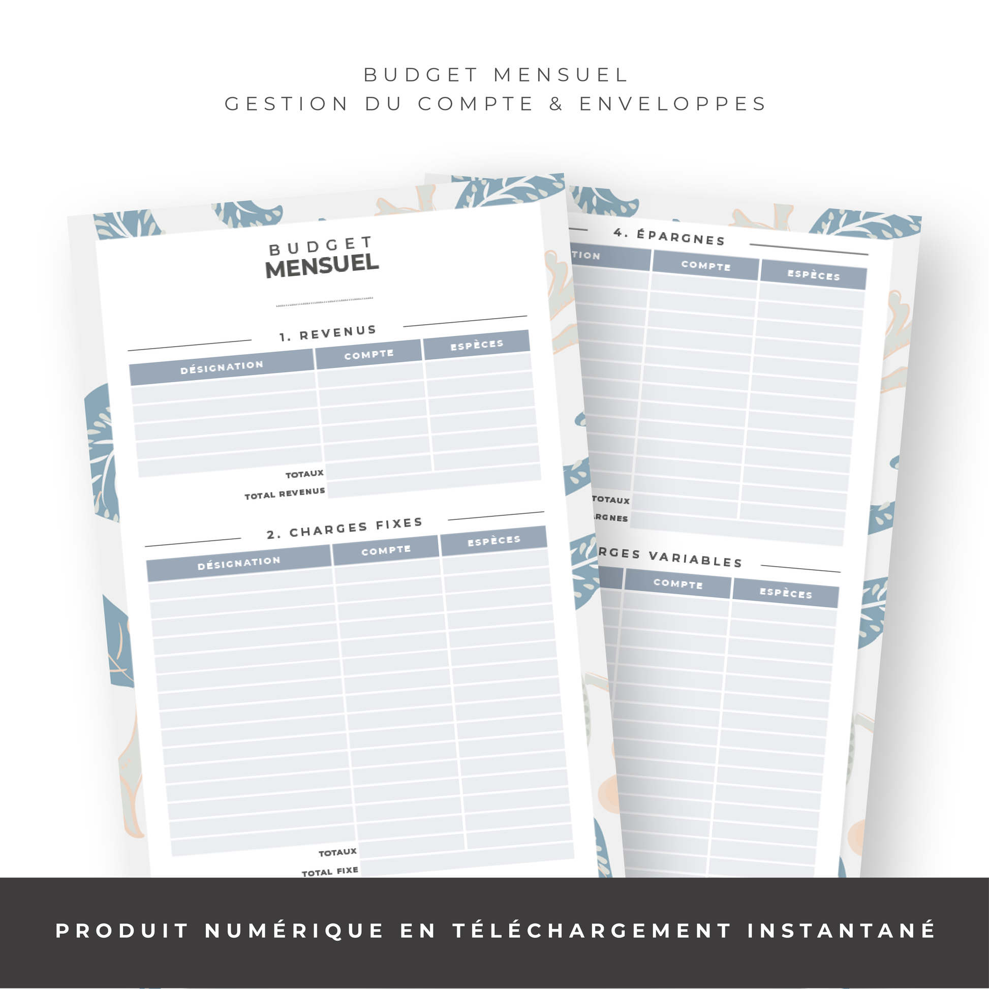Kit Budget Planner Mini A6 - Floral (digital) – Budget Diary