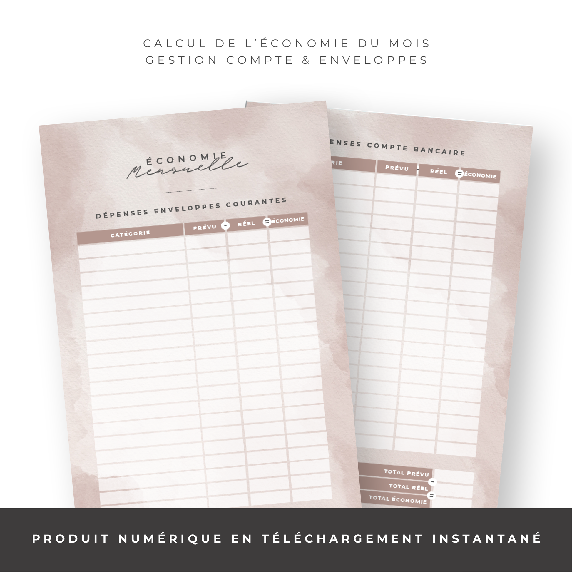 Kit Budget Planner Mini A6 - Waterdrop (digital) – Budget Diary