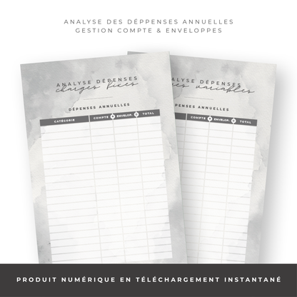Kit Budget Planner Mini A6 - Waterdrop (digital)